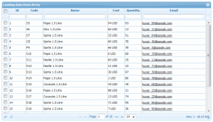 Load Grid from Array Data | PHP Grid Solution